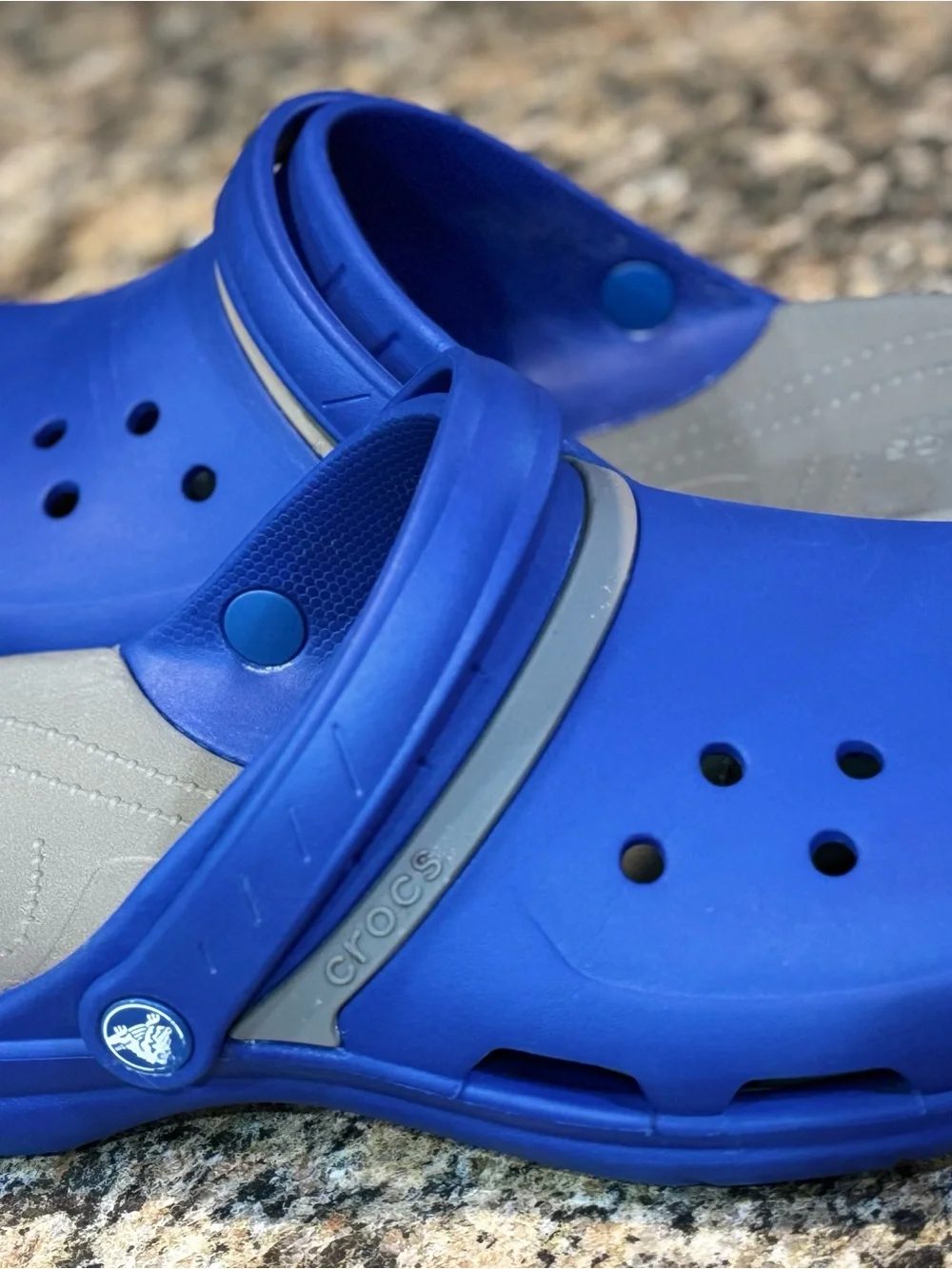 Crocs Modi Sport Flip Sandals Blue Gray Slip On Men’s Size 13 Clog